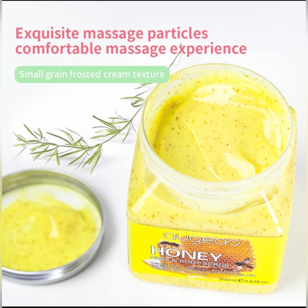 Organic Natural Massage Cleaning Honey Scrub Exfoliating Skin Care Whitening